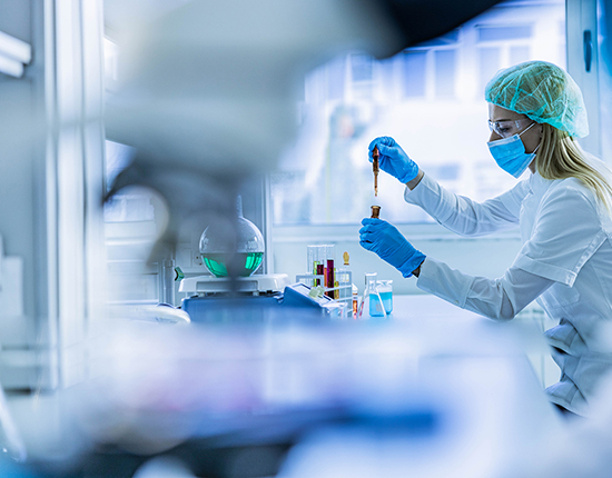 Scientist in lab