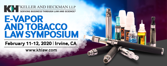 Banner for E-Vapor and Tobacco Law Symposium