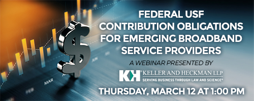 Banner for Federal USF Contribution Webinar