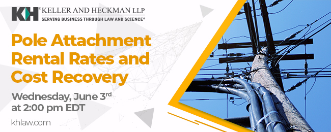 Banner for Pole Attachment Rental Rates and Cost Recovery Webinar