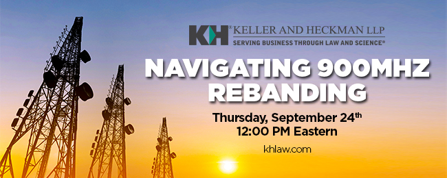 Banner for Navigating 900 MHz Rebanding webinar