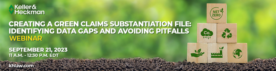 Banner for Creating A Green Claims Substantiation File: Identifying Data Gaps and Avoiding Pitfalls Webinar