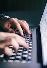 Person Using Laptop