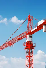 Construction site crane