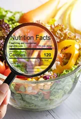 Food with nutritional information