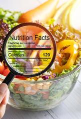 Food with nutritional facts